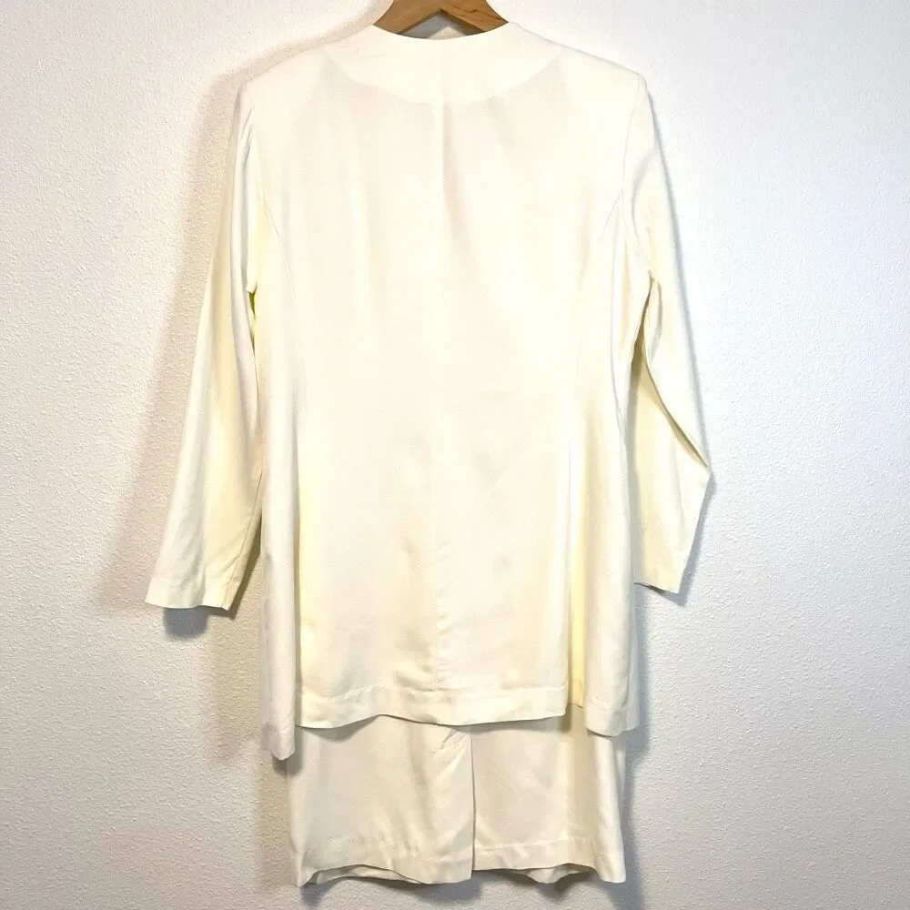 Vintage‎ 80s R&M Richard’s Ivory Jacket Blazer Wedding Dress Size 14